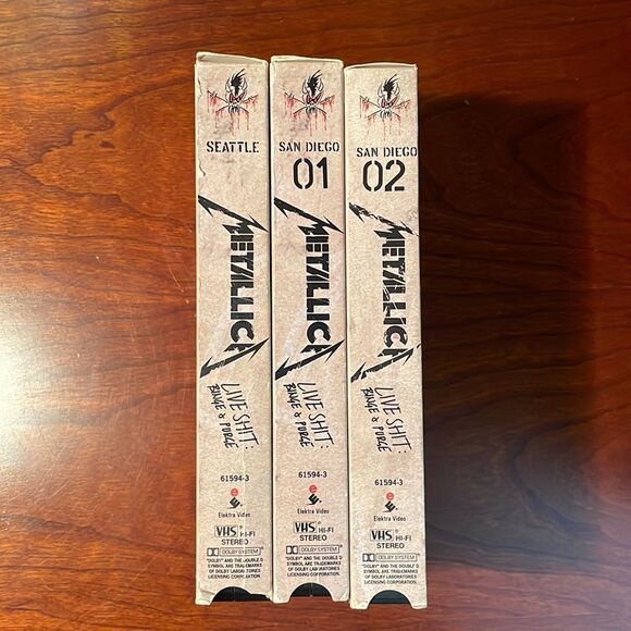 Metallica 1993 LIVE $HIT Binge & Purge Concert- VHS- Set-Vintage-Tour - Picture 2 of 3